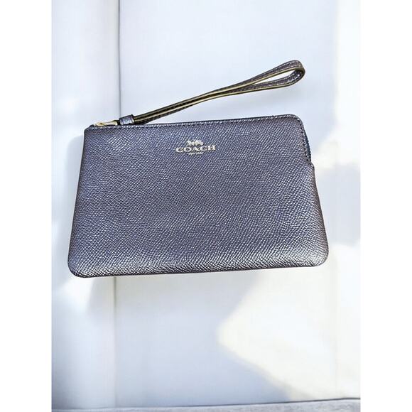 Coach Colorblock Pebbled Leather Satchel with Matching Wristlet - Picture 6 of 9